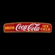 Porcelain Coca-cola Enamel Sign 36x10 Inches