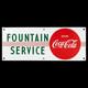 Porcelain Coca-cola Enamel Sign 36x14 Inches