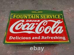 Porcelain Coca-cola Enamel Sign 36x24 Inches