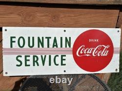 Porcelain Coca-cola Enamel Sign 40x16 Inches