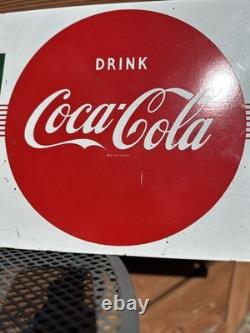 Porcelain Coca-cola Enamel Sign 40x16 Inches