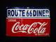Porcelain Route 66 Coca Cola Enamel Metal Sign Size 30 x 20 Inches
