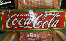 Porcelain Vintage Coca-Cola sign