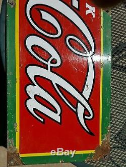Porcelain Vintage Coca-Cola sign