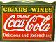Porcelian Coca Cola Enamel Sign Size 48x26 Inches