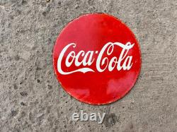 Porcelian Coca-cola Enamel Sign Size 12x12 Inches