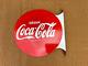 Porcelian Coca-cola Enamel Sign Size 18 Inches Double Sided Flange