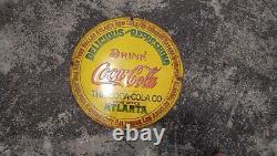 Porcelian Delicious Coca-cola Enamel Sign Size 18x18 Inches