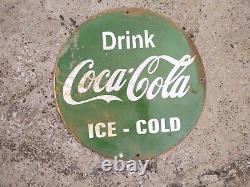 Porcelian Drink Coca-cola Enamel Sign Size 18x18 Inches