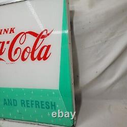 Price Brothers Coca-Cola Illuminated Sign Pause and Refresh Original SEE INFO