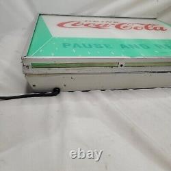 Price Brothers Coca-Cola Illuminated Sign Pause and Refresh Original SEE INFO