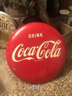 RARE 16 Coca Cola Button Sign Soda Pop Advertising A-M 3-52 Allen-Morrison