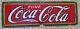 RARE 1927 COCA COLA PORCELAIN SIGN TRADE MARK TOME SPANISH 30x10 INCHES