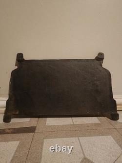 RARE 1930s Coca-Cola Fountain Service Cast Iron Bench Sign VTG Original
