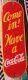 RARE 1939 Coca-Cola Porcelain Door Push Advertising Sign Original Enamel Rare