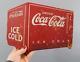 RARE 1940s Antique Kay Displays COCA-COLA Cooler Chest Painted WOOD Sign. NR