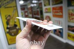 RARE 1950s COCA COLA SODA POP STAMPED PAINTED METAL SIGN 6PACK BOTTLE CARTON