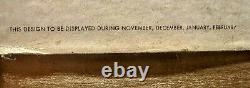 RARE 1960 Coca-Cola Double-Sided Cardboard Litho Sign & Kay Displays 1940s Frame