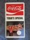 RARE! 1970s Coca-Cola Plastic Menu Board 21 x 11 Sign Today's Special Unused