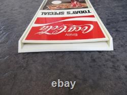 RARE! 1970s Coca-Cola Plastic Menu Board 21 x 11 Sign Today's Special Unused