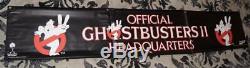 RARE 1989 Hardee's & Coca-Cola GHOSTBUSTERS II Headquarters Banner NEVER USED 2