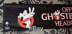 RARE 1989 Hardee's & Coca-Cola GHOSTBUSTERS II Headquarters Banner NEVER USED 2