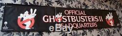 RARE 1989 Hardee's & Coca-Cola GHOSTBUSTERS II Headquarters Banner NEVER USED 2