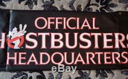 RARE 1989 Hardee's & Coca-Cola GHOSTBUSTERS II Headquarters Banner NEVER USED 2