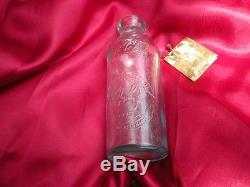 RARE COCA COLA HUTCHINSON (CRAWFORD RAINWATER) BOTTLE with TAG PHAMPLET