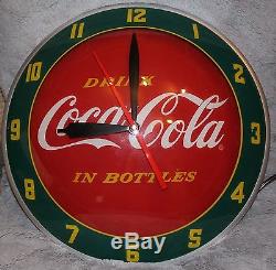 RARE Coca Cola Neon Clock Double Bubble Soda Sign Advertising