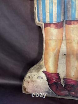 RARE Early Masonite Coca Cola Soda & Osh Kosh B'Gosh Overalls Store Display Sign