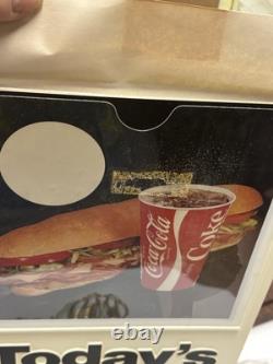 RARE! Hanging Coca-Cola 4 Sided Plastic Menu Special Sign Letters Numbers #12