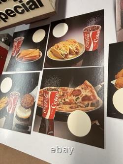 RARE! Hanging Coca-Cola 4 Sided Plastic Menu Special Sign Letters Numbers #12