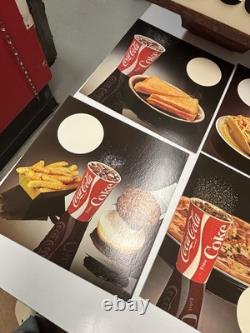 RARE! Hanging Coca-Cola 4 Sided Plastic Menu Special Sign Letters Numbers #12