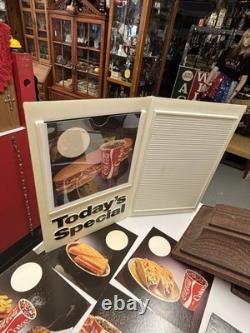 RARE! Hanging Coca-Cola 4 Sided Plastic Menu Special Sign Letters Numbers #12