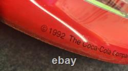 RARE & ORIGINAL 1992 20 Round COCA COLA Tin Button Sign. See VIDEO