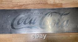 RARE Original 1930's Coca-Cola Elizabethtown Bottling Plant Stainless Steel Sign