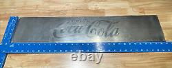 RARE Original 1930's Coca-Cola Elizabethtown Bottling Plant Stainless Steel Sign