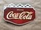 RARE Original EARLY 1936 COCA COLA Soda Fountain METAL FLANGE SIGN SCARCE+++