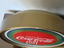 RARE VINTAGE 1950s COCA-COLA ILLUSION COUNTERTOP ROUND LIGHT-UP SIGN PRICE BROS