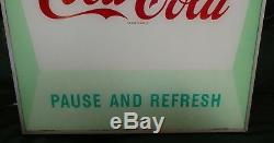 RARE Vintage1960s Coca-Cola Pause and Refresh Light-up Diner Sign