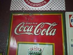 RARE Vintage 1920s or 1930s coca-cola coke sign, great color
