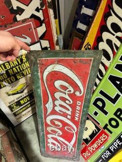 RARE Vintage 1926 Coca-Cola Metal Sign Drink Coca Cola GAS OIL SODA Original