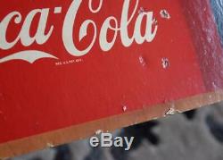 RARE Vintage 1948 Coca-Cola 16 x 27 PROM NIGHT Cardboard COKE SIGN Niagara Litho