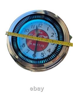 RARE Vintage COCA COLA NEON SPINNER MOTION CLOCK Sign. Original See VIDEO