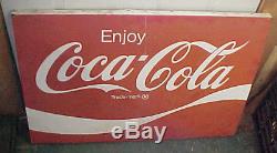 RARE Vintage metal tin Coke Coca Cola sign advertising