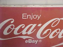 RARE Vintage metal tin Coke Coca Cola sign advertising