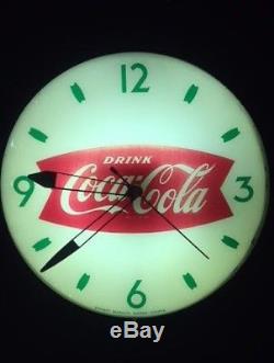 RARE swihart coca cola bubble clock, 1950s vintage coke
