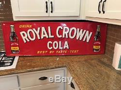RC COLA Tin embossed sign. Cola, pop, Coke, Coca Cola, Pepsi, 7up