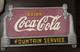 Rare 1930 Vintage Coca Cola Fountain Service Sign Metal Sign